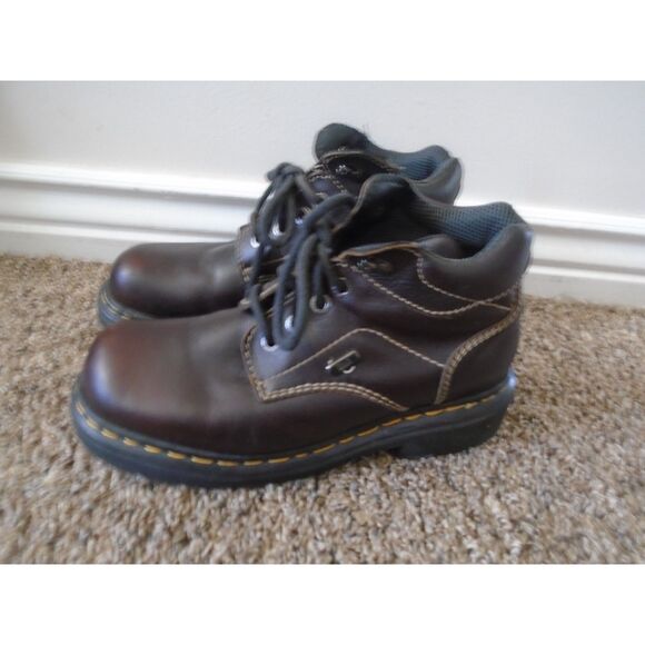 Dr MARTENS 9271 Vintage MIE chunky high top lace-up brown boots Mens 9 womens 10 - Picture 8 of 12